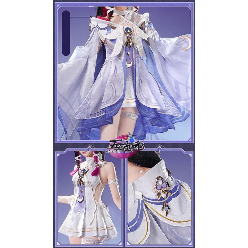 三分妄想　原神　コスプレ　コロンビーナ　ファデュイ　少女　衣装 　※ウィッグ　鞋　追加可能_6