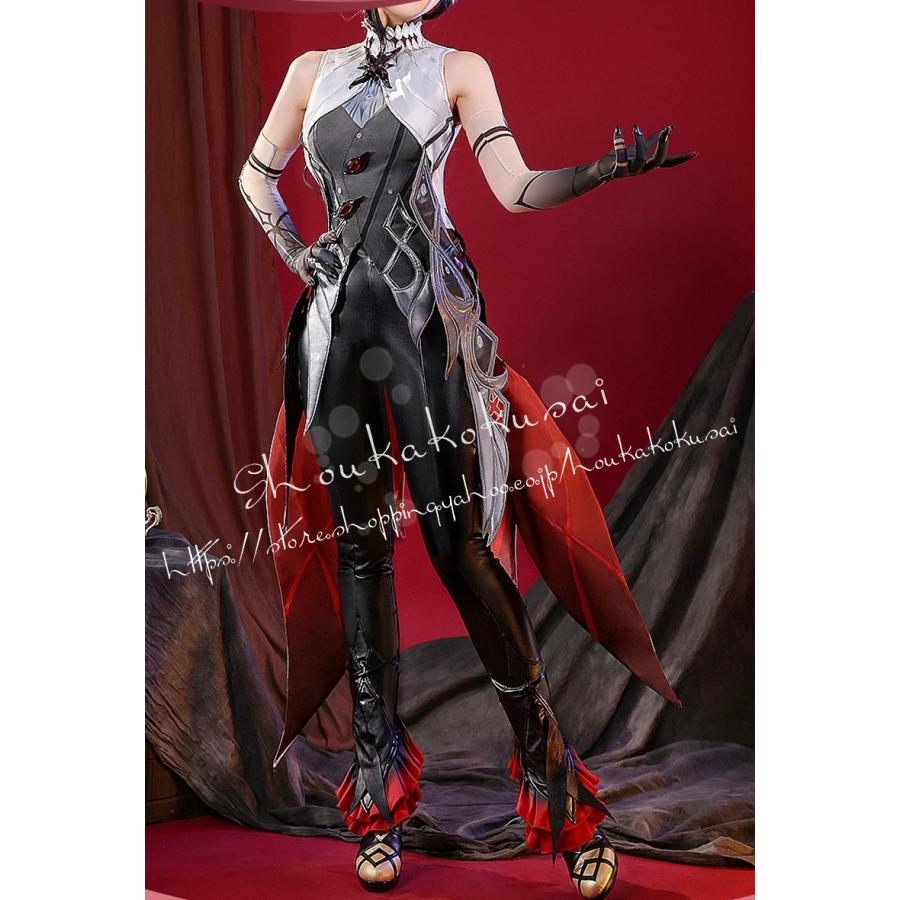 三分妄想 原神 コスプレ アルレッキーノ 召使 ファデュイ 執行官 衣装