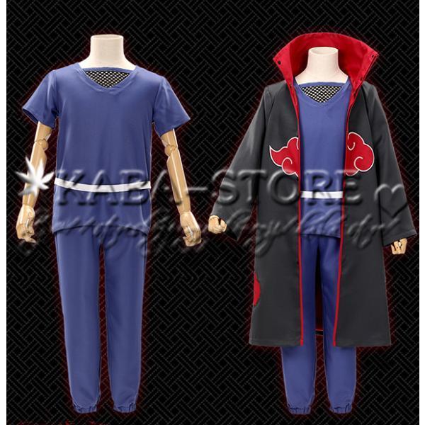 送料無料◇NARUTO -ナルト- 風 暁 うちは イタチ コスプレ 衣装
