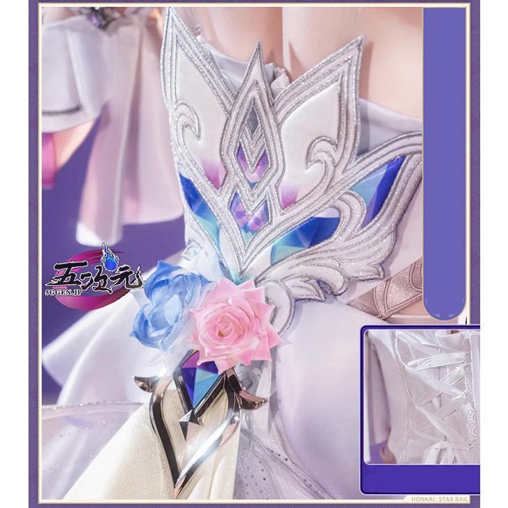 三分妄想　崩壊スターレイル　コスプレ　キュレネSP　新形態　衣装　※ウィッグ　靴　天環&ベール　変身セット　追加可_4