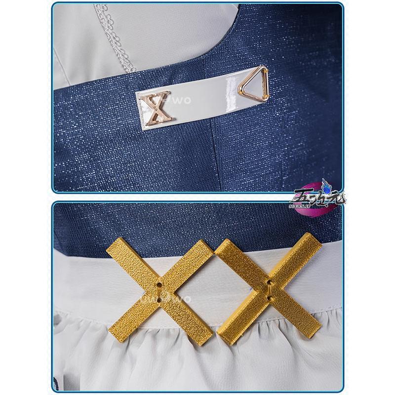 UWOWO 原神 コスプレ ファルザン メイド服 韓国カフェコラボ衣装 ※ウィッグ 靴 追加可能の画像