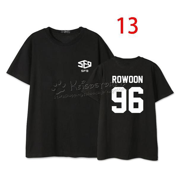 送料無料◆ SF9 ROWOON/CHA NI/YOUNG BIN/TAE YANG 韓流グッズ 半袖 Tシャツ 春夏 コート 男女 周辺 応援服 打歌服 半袖 Tシャツ 通気 吸汗｜shoukakokusai｜14