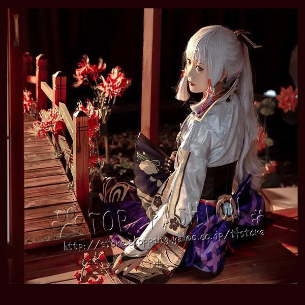 原神project（げんしん）Genshin Impact 神里綾華 かみさとあやか コスプレ 衣装 高品質フルセット豪華版 cosplay 演出服 舞台装(ウィッグ 靴 別売り)の画像