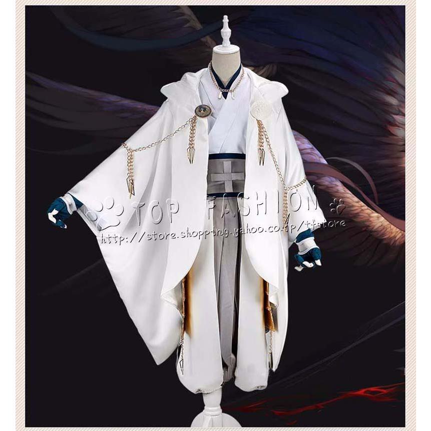 刀剣乱舞 風 鶴丸国永 コスプレ 衣装 ウィッグ 靴 武器 刀剣乱舞 風 鶴丸国永 コスプレ 衣装 ウィッグ 靴 武器