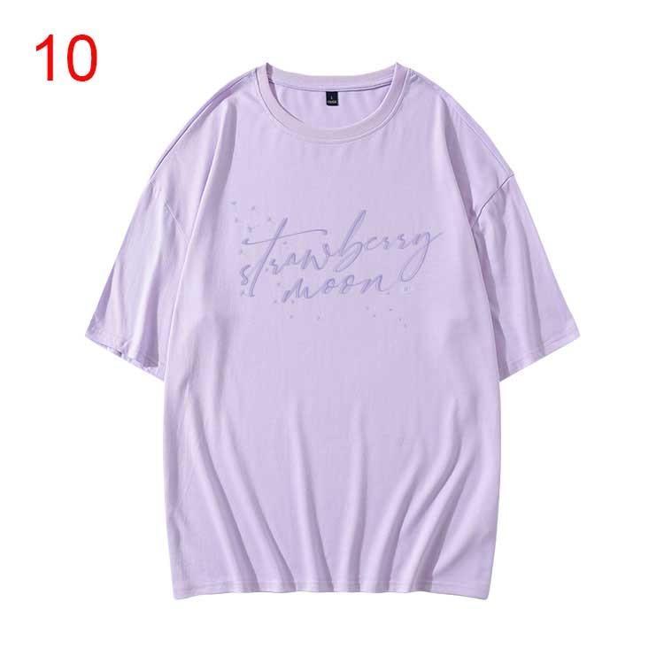 送料無料◆2023新品 IU strawberry 韓流グッズ 半袖 Tシャツ 春夏 コート 男女 周辺 応援服 打歌服 半袖 Tシャツ 通気 吸汗｜shoukakokusai｜11