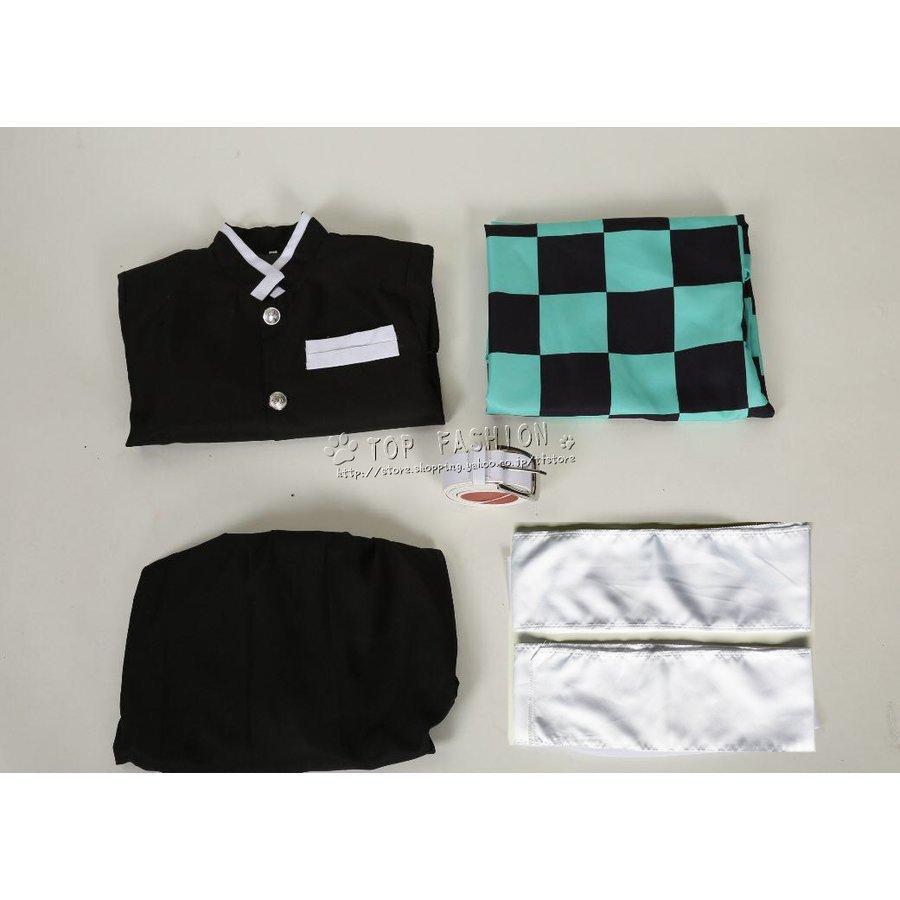 コスプレ鬼滅の刃風子供用大人用竈門炭治郎衣装ウィッグ靴道具刀仮面鬼