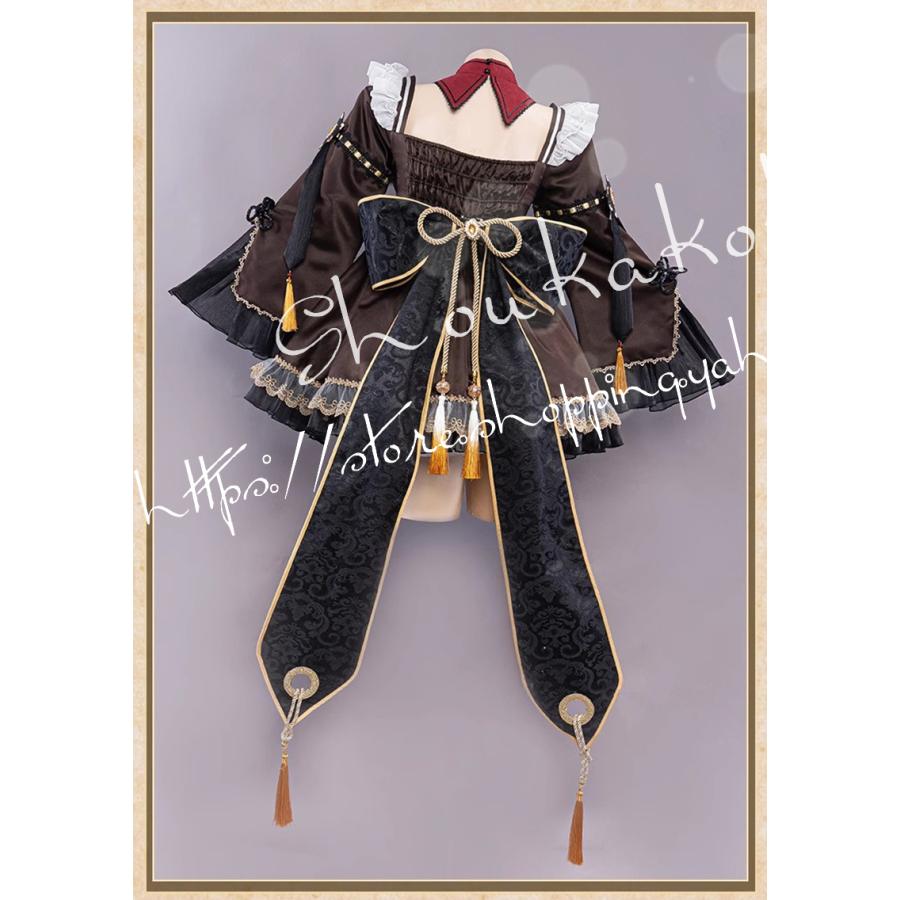 原神 げんしん genshin 風 フータオ 胡桃 同人メイド服コスプレ衣装 ウィッグcosplay ハロウィン 変装 仮装 コスチューム 学園祭 文化祭 漫遊展_6