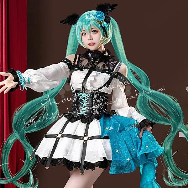 新品発売 初音ミク はつね みく MIKU Rose Cage Ver 風 コスプレ衣装