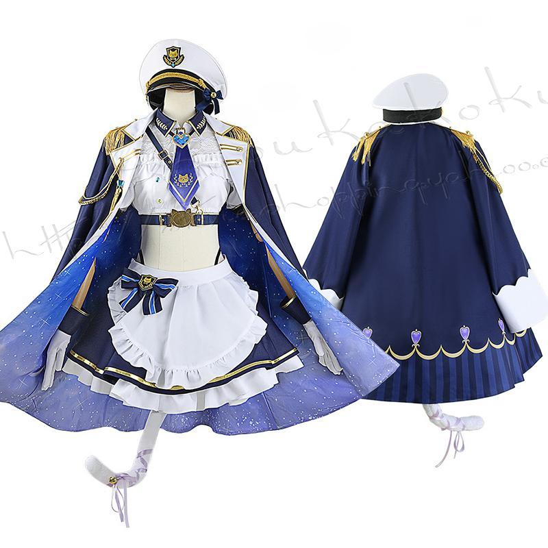 バーチャル YouTuber 風 VTuber 天心宮 阿ニャース コスプレ衣装 ウィッグ cos靴 演出服 cosplay 変装 仮装_1