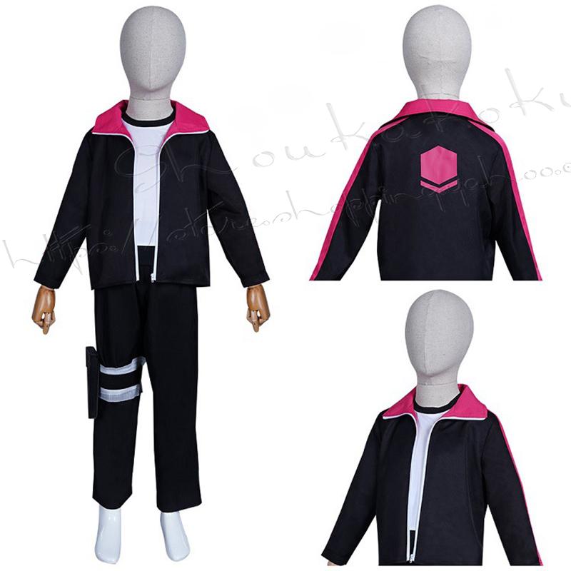子供用 NARUTO -ナルト- 風 うずまき ボルト コスプレ衣装 cosplay