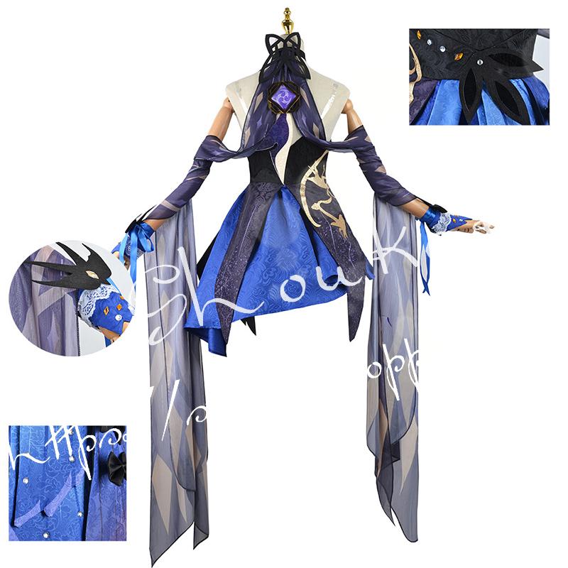原神 げんしん風 genshin こくせい  コスプレ衣装 ウィッグcos靴 パーティーcosplay 変装仮装コスチューム 撮影 祭り_3