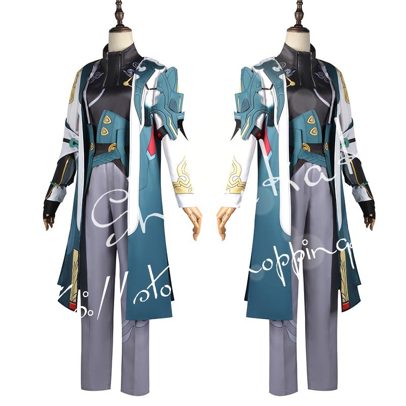 崩壊：スターレイル 風 Honkai: Star Rail   Dan Heng 丹恒   コスプレ衣装  ウィッグ cos靴  コスチューム  演出服 cosplay 変装 仮装 撮影 祭りの画像