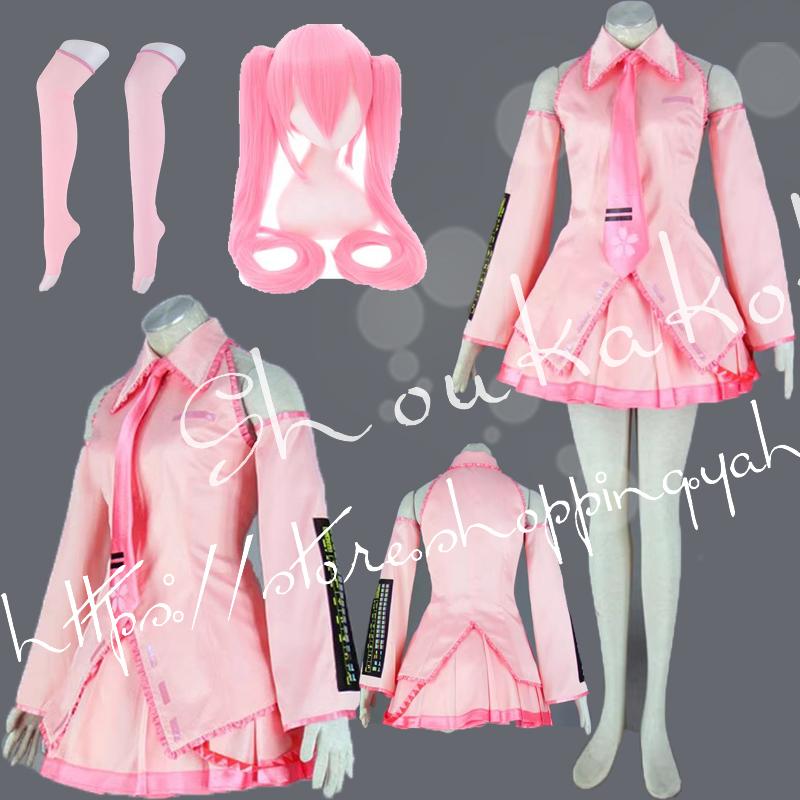 VOCALOID ボーカロイド 初音ミク ピンク 風 コスプレ衣装 アニメ コスチューム ハロウィン クリスマス イベント ギフト 誕生日 変身 子供用大人用 VOCALOID ボーカロイドシリーズ 風 ピンクの初音ミク
