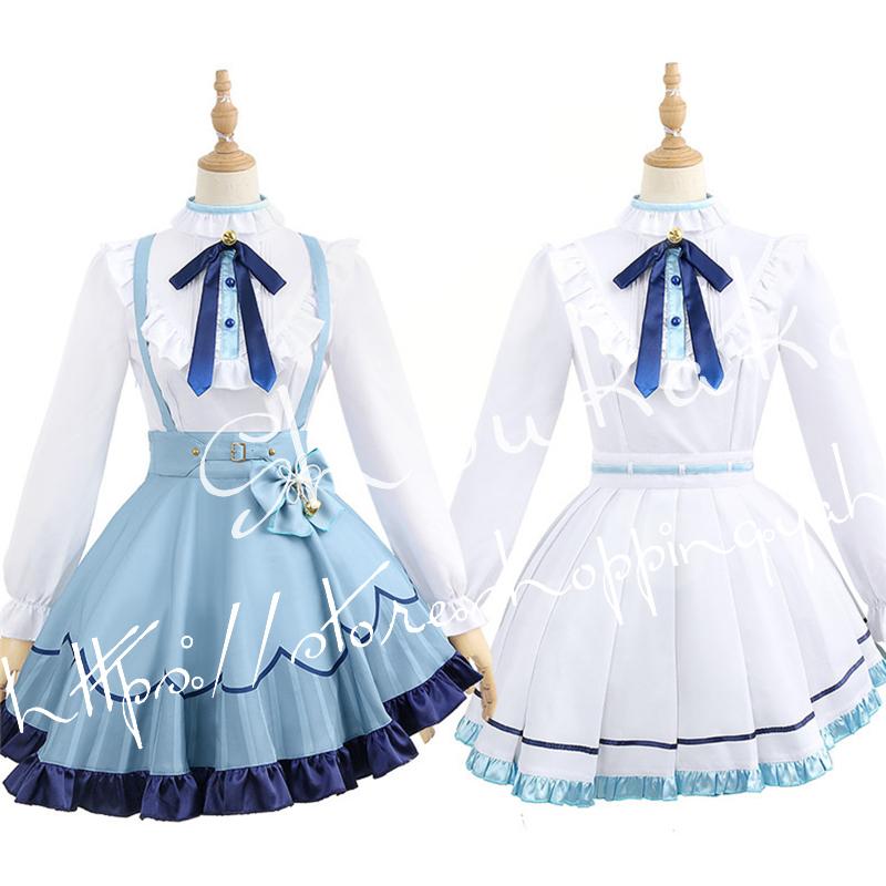 バーチャルYouTuber風 彩虹社 VTuber 天宮こころ コスプレ衣装ウィッグcos靴 演出服 cosplay 変装 仮装ハロウィンの画像