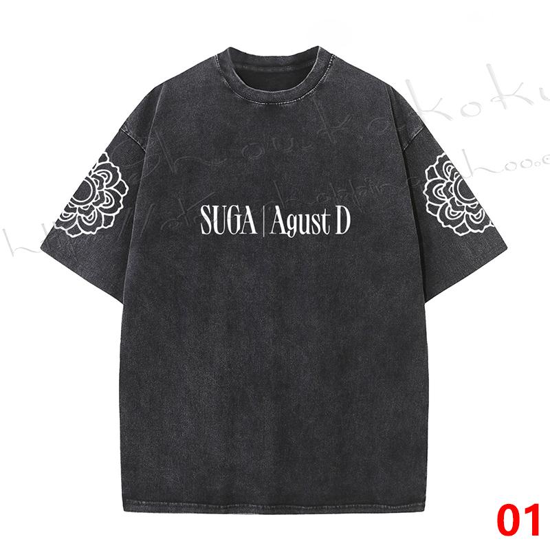 【送料無料】2023新品 BTS(防弾少年団) SUGA AgustD  韓流グッズ 半袖 Tシャツ 春夏 コート 男女 周辺 応援服 打歌服 半袖 Tシャツ 通気 吸汗 速乾｜shoukakokusai｜02