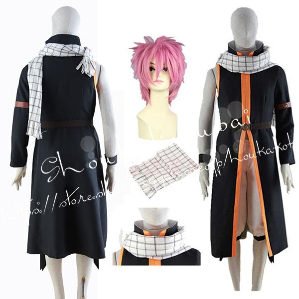 小わっぱ用成年者用FAIRY TAIL フェアリーテイル風 エーテリアス・ナツ・ドラグニル 七周年 コスプレお召しものウィッグcos靴 cosplay お召しもの仮面舞踏会化けの皮 コスプレ衣装-コスチューム