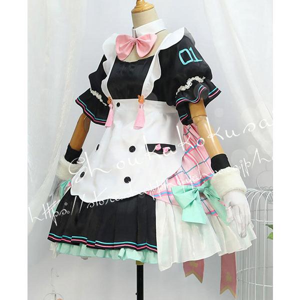 初音ミク 風 vocaloid miku メイド服 コスプレ衣装ウィッグcos靴 初音ミク 風 vocaloid miku メイド服 コスプレ衣装ウィッグcos靴