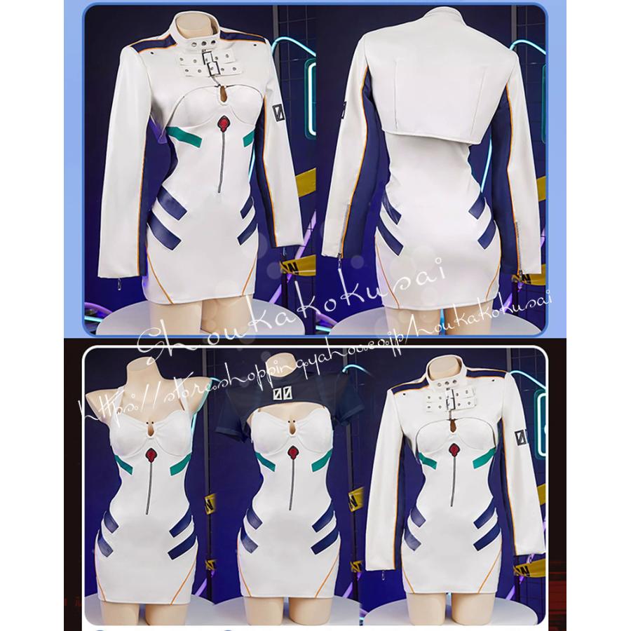 EVA 新世紀エヴァンゲリオン 綾波レイ きかんしゃふく レーシングスーツ コスプレ 衣装 クリスマス ハロウィン 仮装 イベント コスチューム 祭りの画像