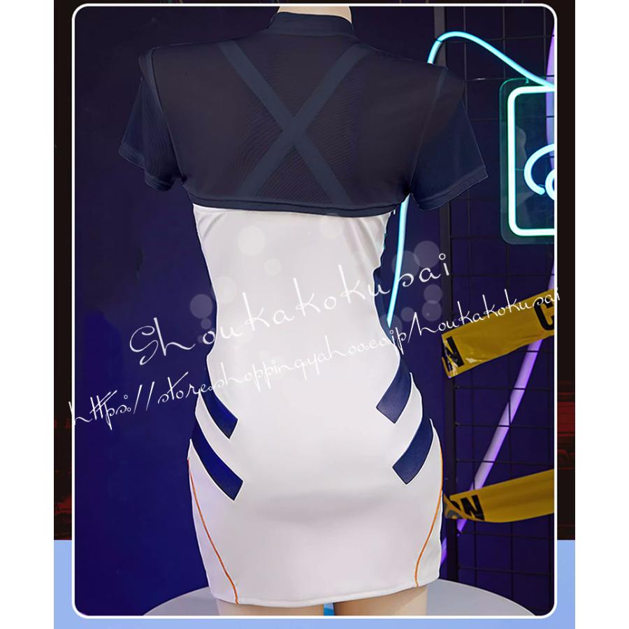 EVA 新世紀エヴァンゲリオン 綾波レイ きかんしゃふく レーシングスーツ コスプレ 衣装 クリスマス ハロウィン 仮装 イベント コスチューム 祭りの画像