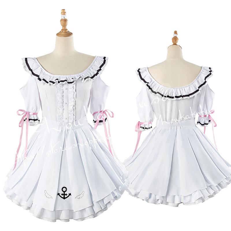 Hololive ホロライブ Vtuber 湊あくあ 猫耳メイド服 コスプレ衣装 日常 