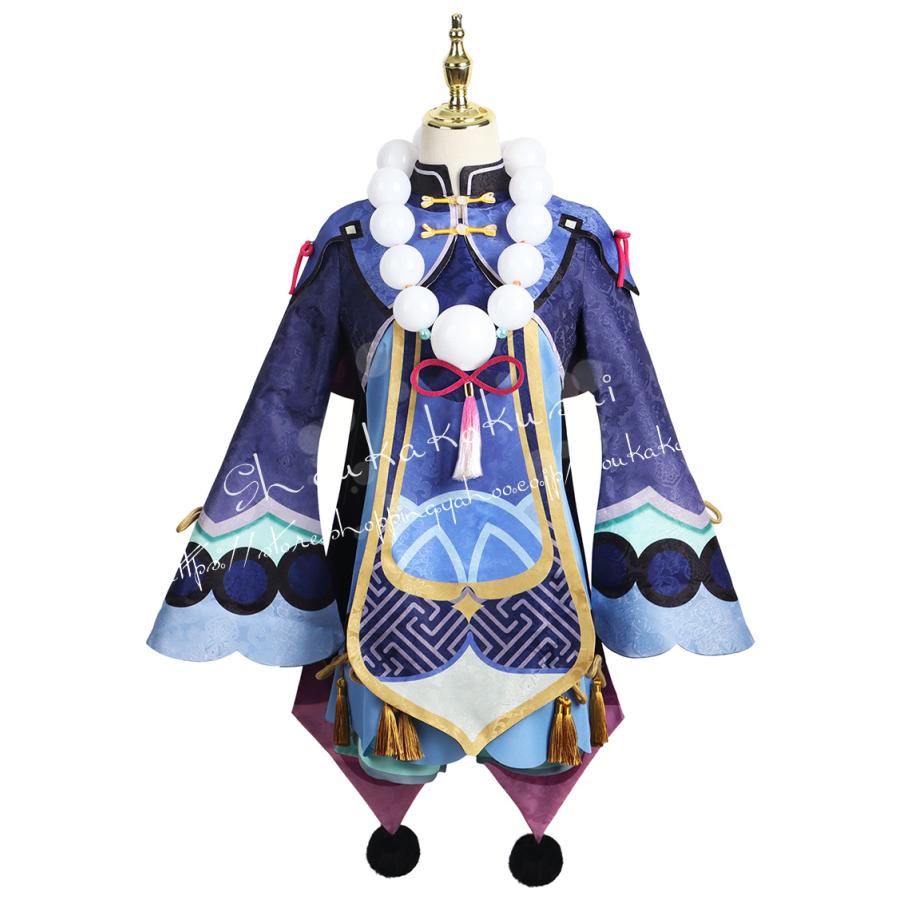 原神 げんしん風 七七 ナナ ゾンビ コスプレ衣装 ウィッグcos靴