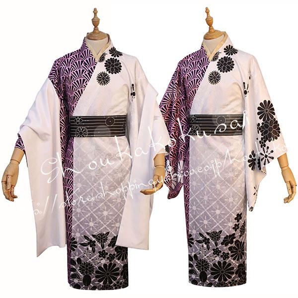 バーチャル YouTuber 風 VTuber にじさんじ Shu Yamino 闇ノシュウ 着物 コスプレ衣装 ウィッグ 演出服 cosplay 変装 仮装