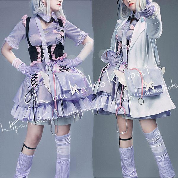にじさんじ 風 YouTuber VTuber 健屋花那 すこや かな コスプレ衣装ウィッグcos靴 演出服 cosplay 変装 仮装 撮影 祭り ハロウィン コスチューム