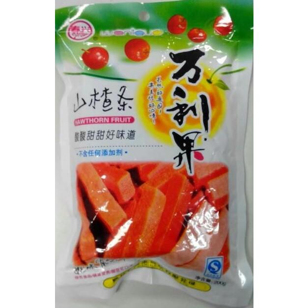 横浜中華街 中国お菓子 サンザシスティック 万利果山査条 200g、不含