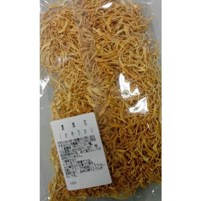 横浜中華街 夏草花（乾燥きのこ）かそうか（乾燥さなきだけ）50g、中国 