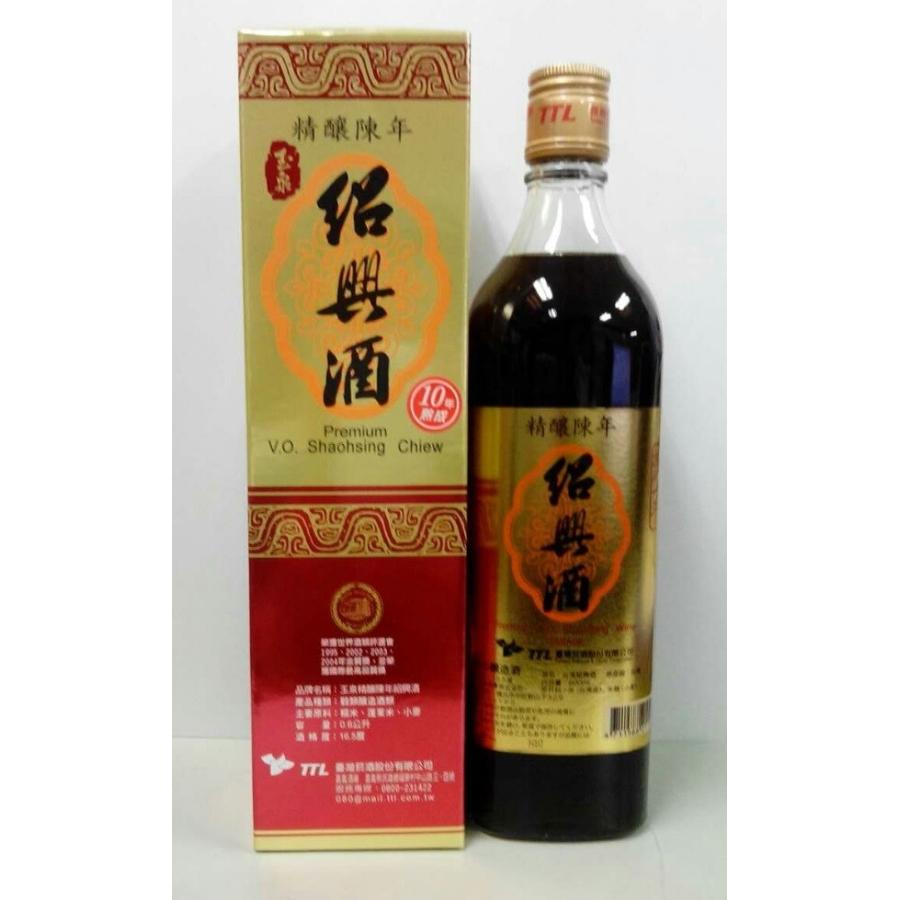 横浜中華街 TTL 台湾 10年精醸陳年紹興酒（玉泉) 16.5度、600ml、台湾
