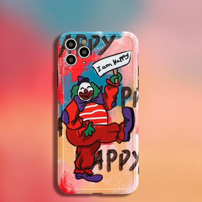 Iphone Se Xs Max Xr 11 11pro 11promax Case アイフォン ピエロ Iam Happy ケース おもしろ かわいい イラスト カラフル ケース スマホカバー Iph055 祥興ヤフーショップ 通販 Yahoo ショッピング