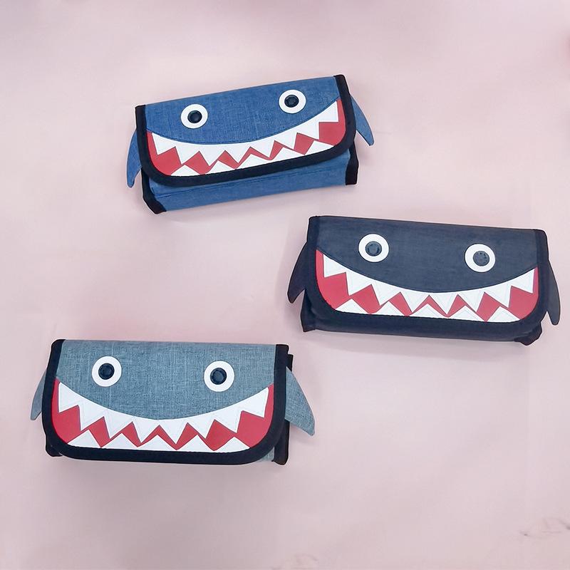 オックスフォード ペンケース 筆箱 ギフト ペンポーチ筆入れ 軽量 学生 高校生 仕事用 おもしろ 化粧ポーチ サメ シャーク Pcn18 祥興ヤフーショップ 通販 Yahoo ショッピング
