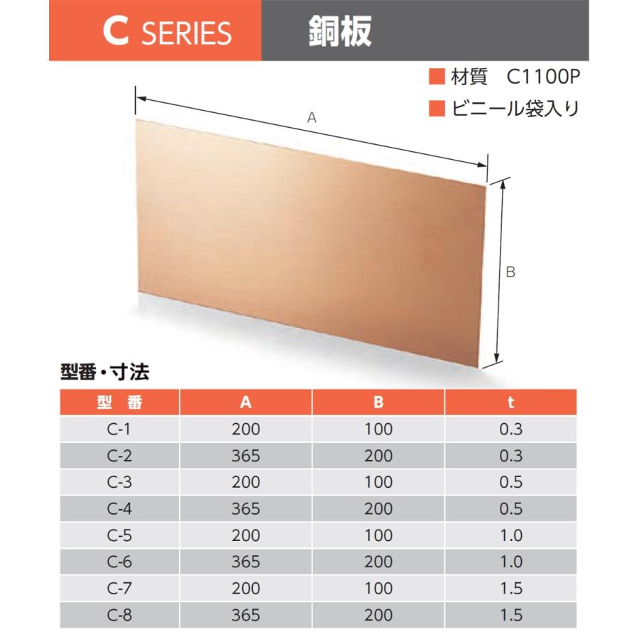 銅板3×200×364mm