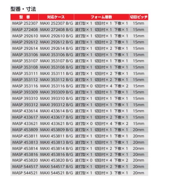 masa売約品 タカチ MASP272408 MASP型MAXI用内装スポンジ