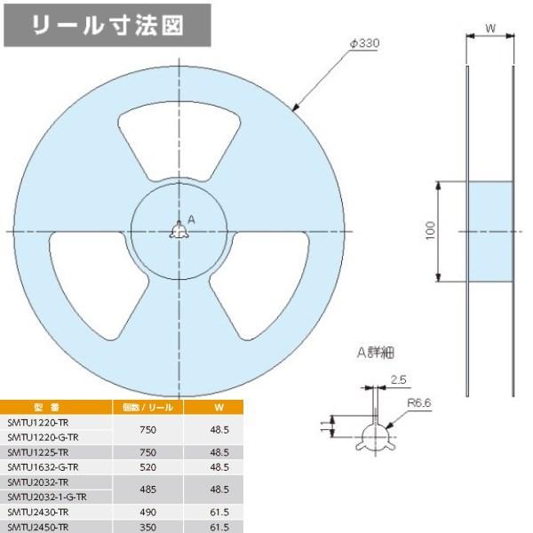 ＳＭＴＵ１２２０-Ｇ-ＴＲ　ＣＲ１２２０用電池ホルダー　テープ品：７５０個入（送料無料）｜shoumei1616｜06