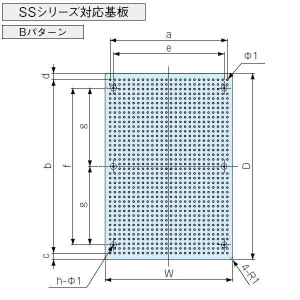 ＴＮＦ４３-６６ ＴＮＦ型 鉛フリーユニバーサル基板（１３個以上で送料無料）｜shoumei1616｜03