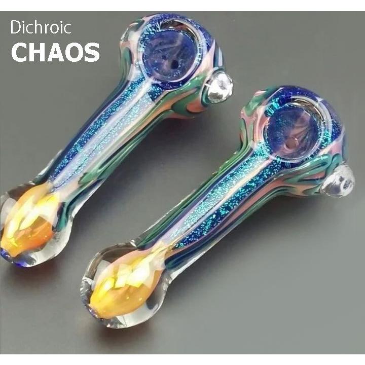 送料無料] C117ダイクロGLASS PIPE PYREX[ガラスパイプ] : HEAD-SHOP