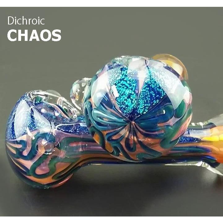 送料無料] C117ダイクロGLASS PIPE PYREX[ガラスパイプ] : HEAD-SHOP