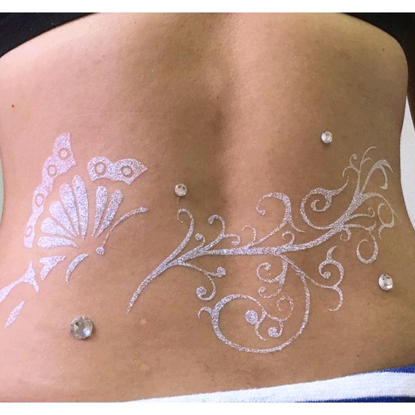 メール便]エアブラシ ボディージュエリー ヘナタトゥー用ステンシル