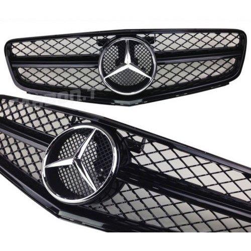 休日限定 ショウリ高品質 ベンツ W204 C204 光沢黒 メッキロゴ C63