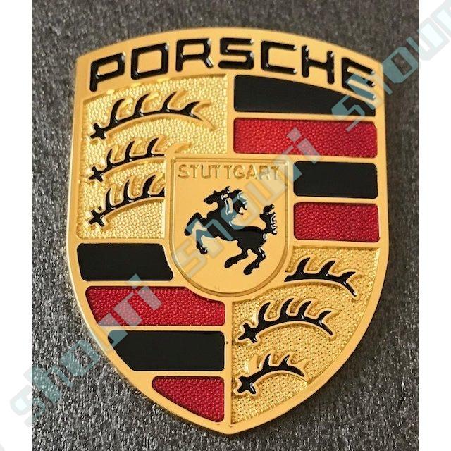 ステッカー エンブレム フロント リア サイド ゴールド Porsche クレスト 高品質 ポルシェ 3Dバッジ  :w202184060513:ショウリ - 通販 - Yahoo!ショッピング