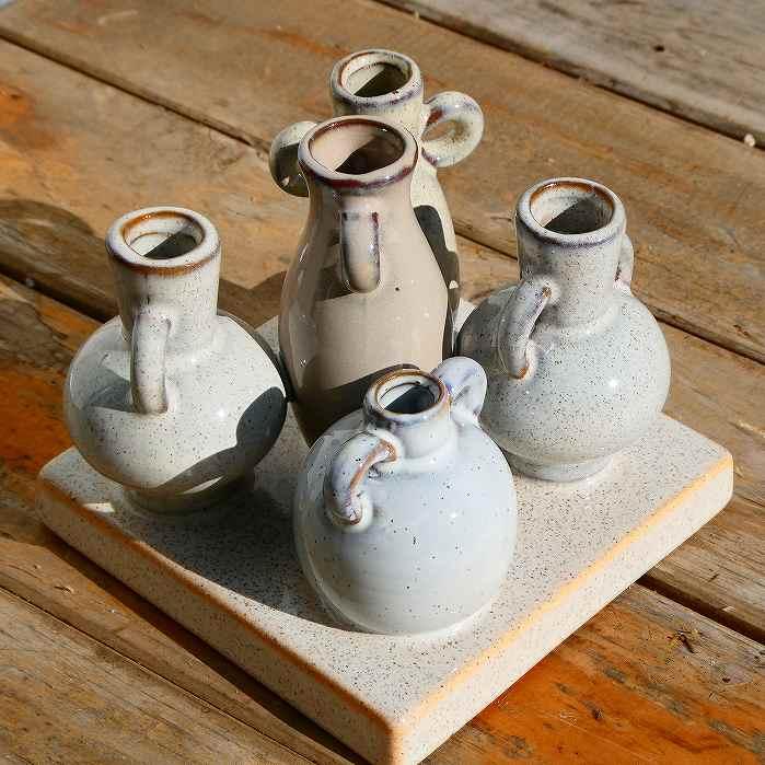 山ウ　花瓶 球型ミニ花瓶・角型ミニ花瓶 - MINI VASE - | 白山陶器直営