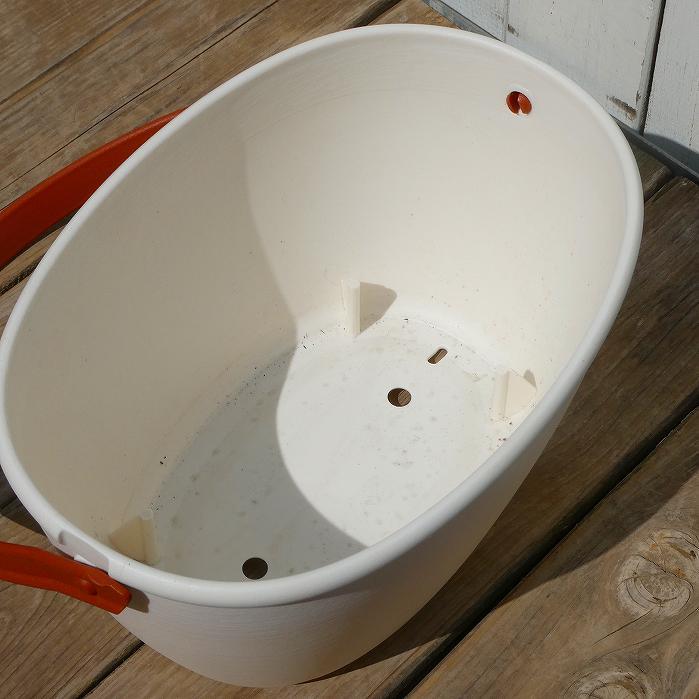 鉢 ワンハンドプランターSP ホワイト プラスチック バスケット 軽量