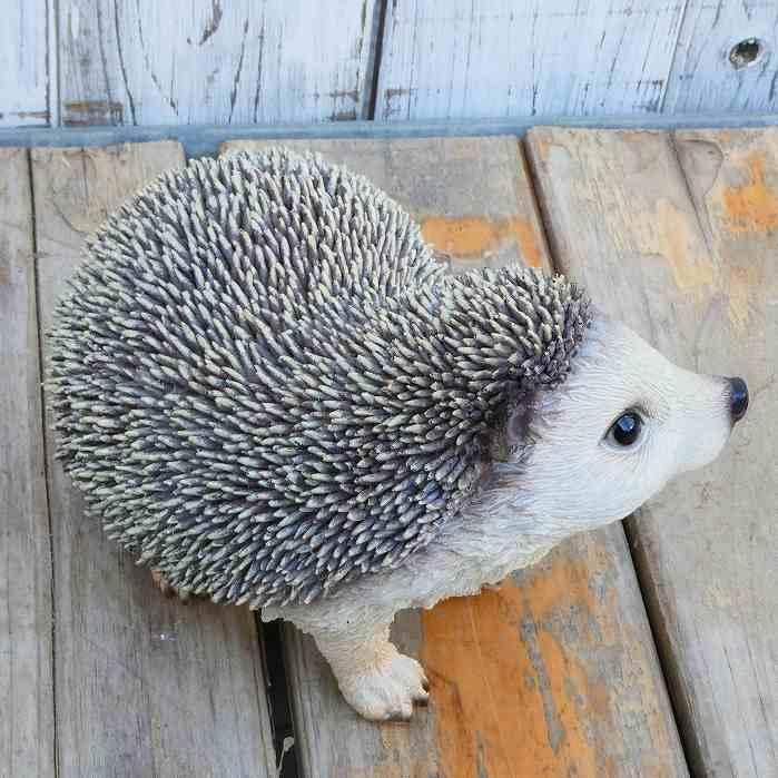 本物そっくりリアルでかわいいハリネズミH20219-1 置物 オブジェ