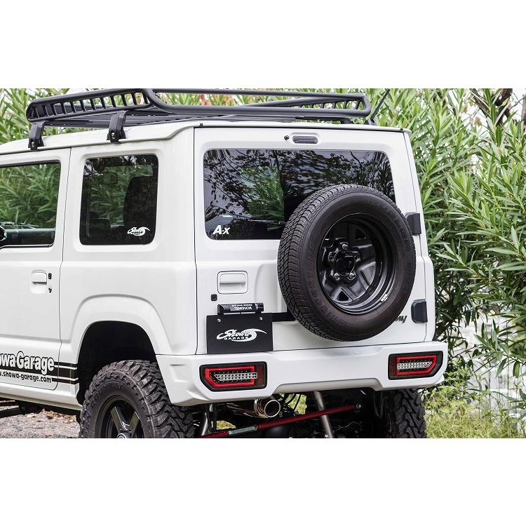 ショウワガレージ スペアタイヤ移動ブラケット 純正右上移動