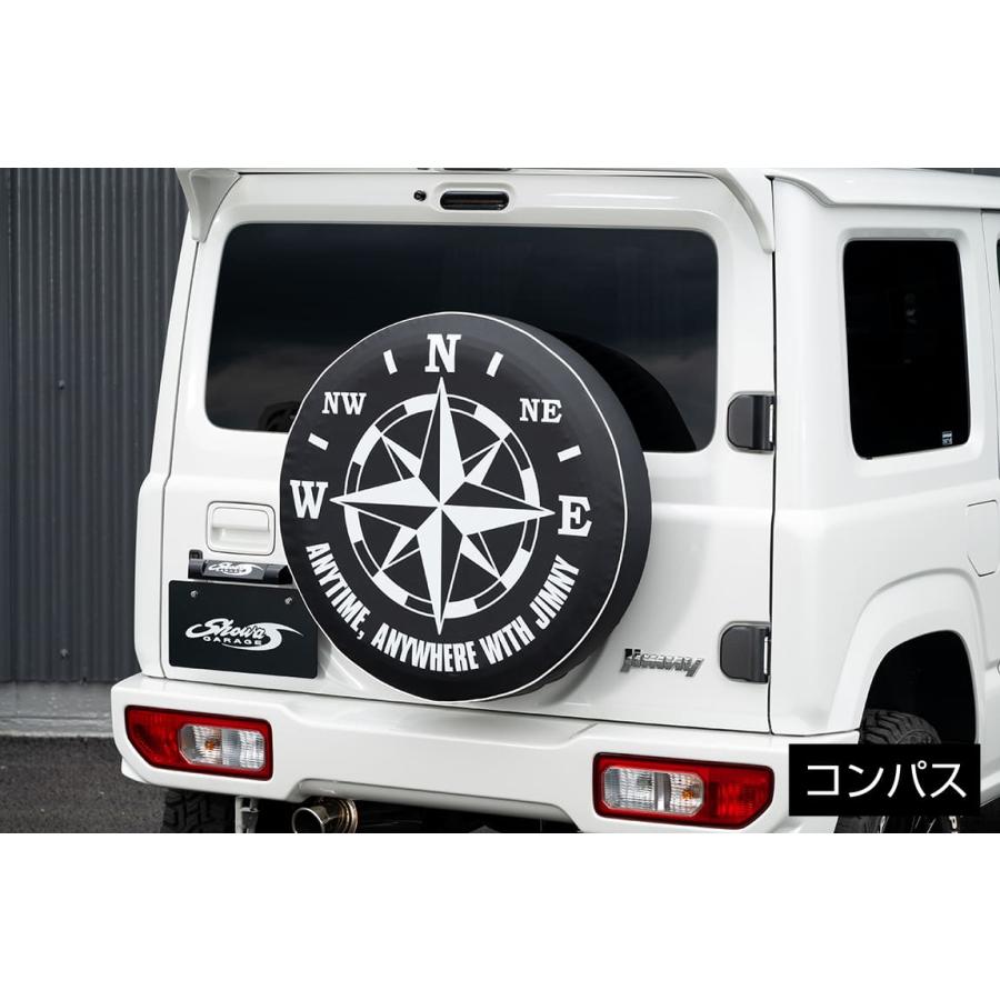 ジムニー　JB23　スペアタイヤカバー　ﾊﾟｰﾙﾎﾜｲﾄ スズキ ジムニー JB64W JB23W スペアタイヤ ハード カバー ホワイト