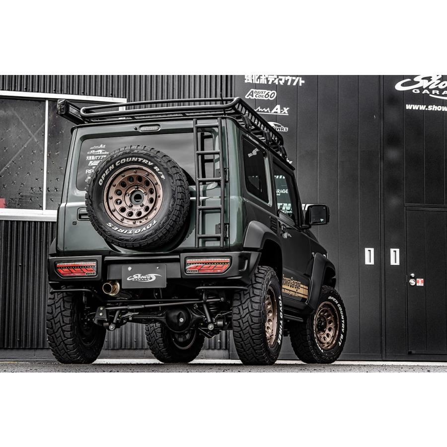 ショーワガレージ 製　ジムニー jb64 、jb74用　リアラダー Showa Garage（ショウワガレージ） リアラダー アルミ 30mmバック