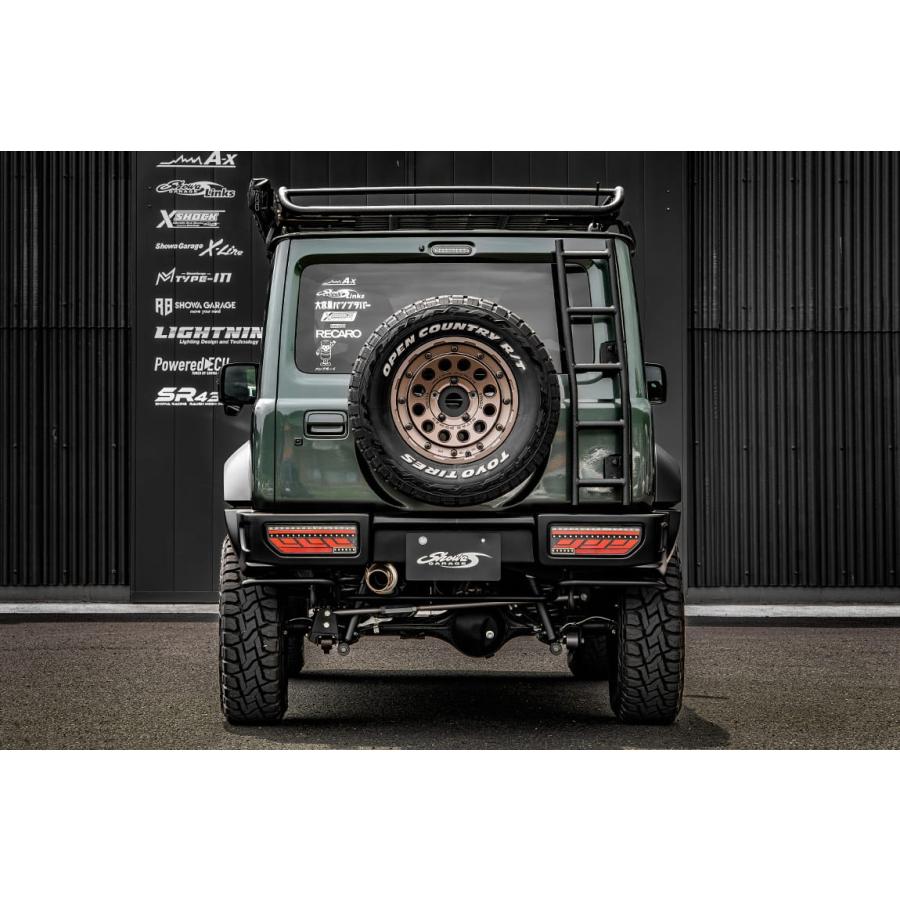 ショウワガレージ リアラダー ワイドタイプ アルミ 30mmバック