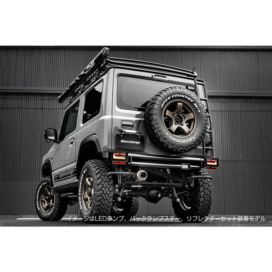 ジムニー用　ワンオフリアバンパー　LEDテールランプ ブラック スリムデザイン 楽天市場】新型ジムニー JB64/JB74 リアバンパー Type-C LED