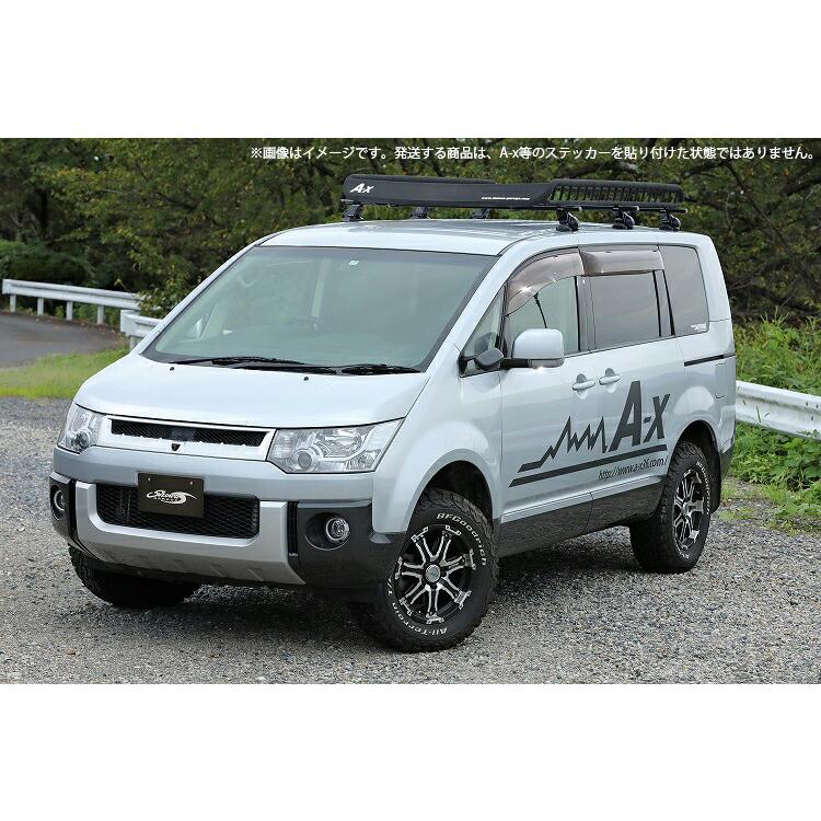 ショウワガレージ ルーフラック スタンダード LLサイズ A-x(エークロス) アルミ 軽量 ブラック ルーフキャリア カーゴラック エブリィ デリカD:5 汎用の画像
